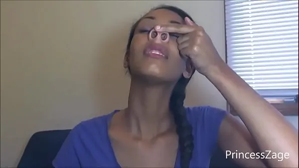 HD Ebony Nose Play top Clips