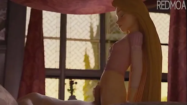 HD Rapunzel Inocene Giving A Little Bit In Portuguese (LankaSis Klip atas