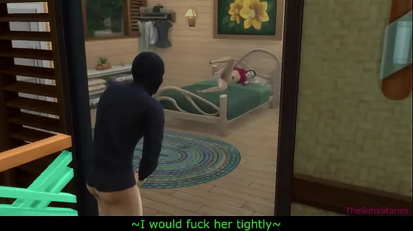 HD Eindringling hat an der Masturbationssitzung teilgenommen und fickt sie wirklich hart, meine echte Stimme, Sims 4 Top-Clips
